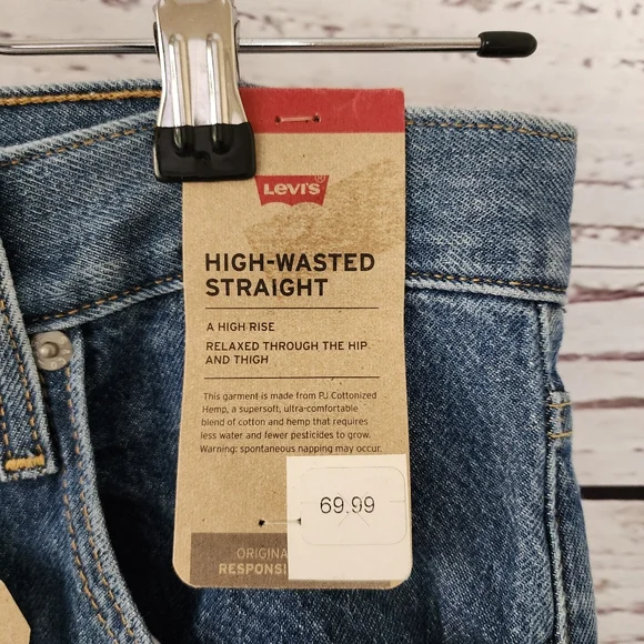 Levi's High Rise Straight Leg Jeans 31 NWT - Picture 8 of 8